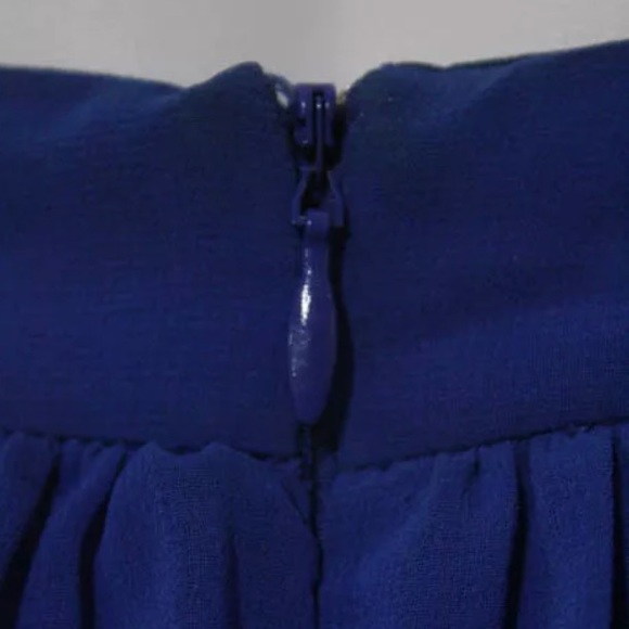 DOLCE VITA BLUE STRAPPY OPEN BACK DRESS SIZE XS - Picture 5 of 8